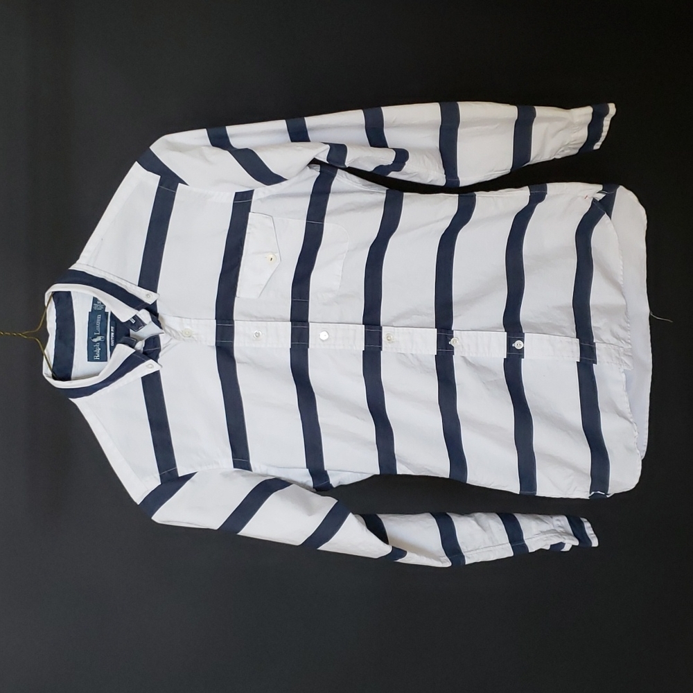 Ralph Lauren Long Sleeve Button Down Custom Fit Shirt